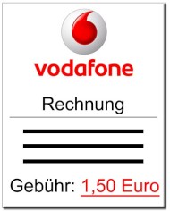 Vodafone-Papierrechnung