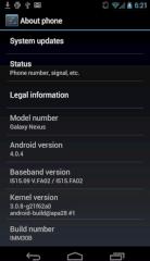 Android 4.0.4 auf dem Samsung Galaxy Nexus