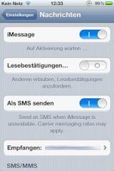 iMessage gehrt beim iPhone zum Betriebssystem