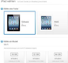 Apple verspricht schnelle Lieferung beim neuen iPad