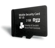 Eine Mobile Security Card von Gieseke & Devrient.