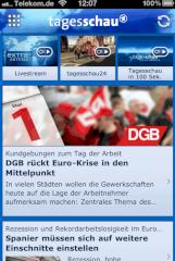 iPhone-App der ARD-Tagesschau