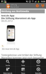 Men der Android-App von test.de