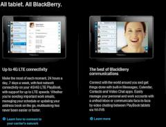 Blackberry Playbook kommt mit LTE