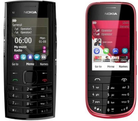 Nokia X2-02 und Nokia Asha 202