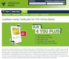 Vodafone-Doppelflat plus 120 Freiminuten bei mobilcom-debitel