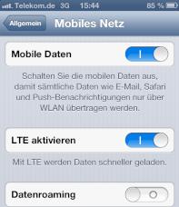 Men fr mobile Daten mit Telekom-SIM-Karte