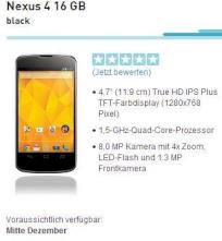 Nexus 4 im Base-Online-Shop