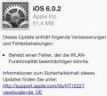 Apple verffentlicht iOS 6.0.2