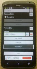 SMS-Forwarder auf dem HTC One XL
