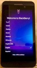 Nach erfolgreichem Kauf: Das Blackberry Z10 kann eingerichtet werden