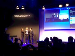 Der einstige Tennis-Star Boris Becker beim Lauch-Event von Blackberry 10 in Kln.