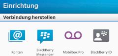 Mobilbox Pro im Blackberry-10-Betriebssystem