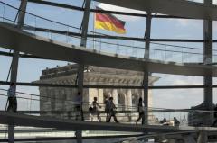 Blick in die Kuppel des Reichstagsgebude