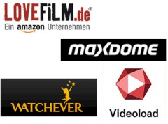Filme-Flats bei maxdome, Watchever, Lovefilm und Videoload