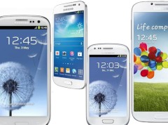 Samsung Galaxy S3, S4 Mini, S3 Mini und S4