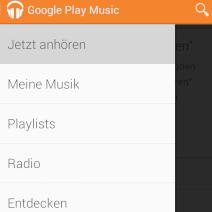 Android-App nach Freischaltung der Musik-Streaming-Flatrate