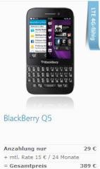 Blackberry Q5 im Online-Shop von o2