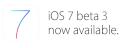 iOS7 Beta 3 verfgbar