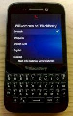 Ersteinrichtung wie beim Blackberry Q10