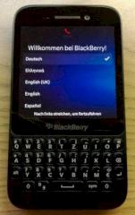 Einrichtung wie bei anderen Blackberry-10-Smartphones