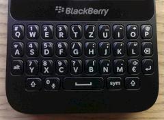 Die Tastatur des Blackberry Q5