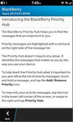 Priority Hub unter Blackberry 10.2