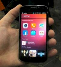 Ein Smartphone mit Ubuntu als Betriebssystem