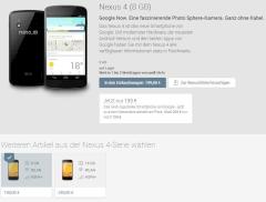 Das Nexus 4 ist billiger geworden. Kufer der vergangenen zwei Wochen bekommen die Differenz erstattet, wenn sie bei Google gekauft haben.
