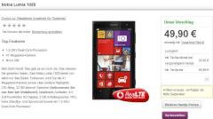 Screenshot Vodafone-Website