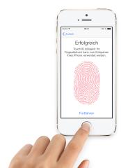 Die Biometrie-Branche setzt auf das neue iPhone 5S mit Fingerabdruck-Sensor.