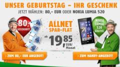 klarmobil: 80 Euro oder gratis Nokia Lumia 520 fr Neukunden
