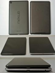 Nur geringe Unterschiede zwischen dem ersten Nexus 7 (rechts bzw. unten) und dem neuen Nexus 7 (2013).