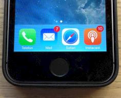 Fingerabdrucksensor im Home-Button des iPhone 5S