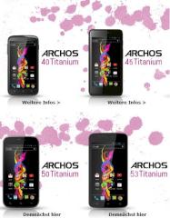 Archos Titanium: Dual-SIM-Handys in vier Gren ab 110 Euro