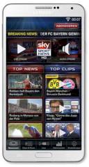 Sky Sport News HD auf dem Galaxy Note 3