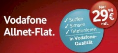 Vodafone Allnet-Flat fr 29,99 Euro bleibt dauerhaft erhalten