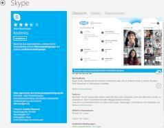 Skype-App im Windows-8-Store.