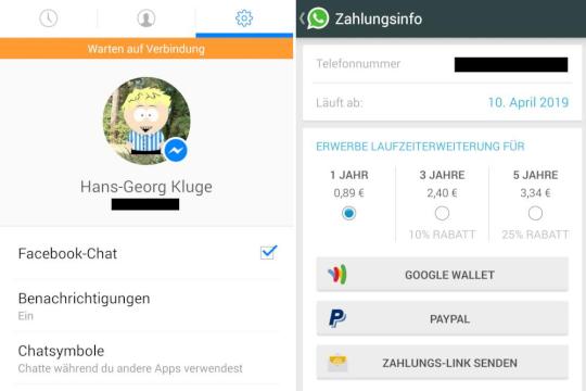 Facebook, WhatsApp und andere Smartphone-Messenger