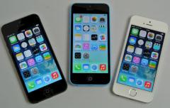 Die aktuellen Apple-Modelle iPhone 5S und iPhone 5C.