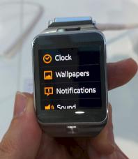 Blick ins Men der neuen Smartwatch
