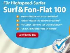 Bei der Surf&Fon-Flat 100 von M-net knnen Neukunden bis zu 240 Euro sparen