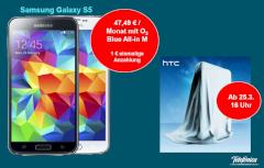 Neues HTC One und Samsung Galaxy S5 bei o2