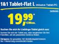 Die 1&1 Tablet-Flat L ist inkl. Tablet fr 19,99 Euro erhltlich. Die Tablet-Flat XL kostet 10 Euro mehr.