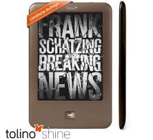 Die limitierte Version von Tolino Shine ist mit dem Bestseller Breaking News ausgestattet