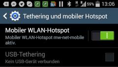 Mobile Hotspot-Nutzung mit Base-SIM in Frankreich