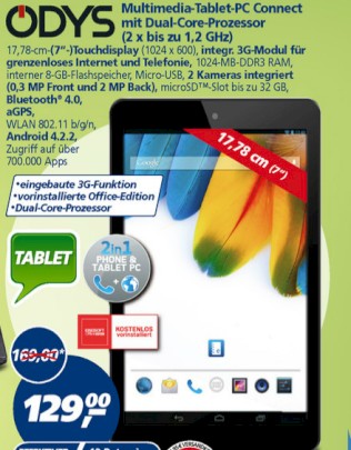 Odys Connect - Tablet mit 3G-Modul