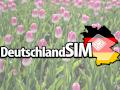DeutschlandSIM-Logo auf Tulpenhintergrund