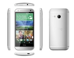 Das HTC One mini 2 in Glacial Silver