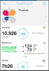 bersicht zu Withings Health Mate in iOS
